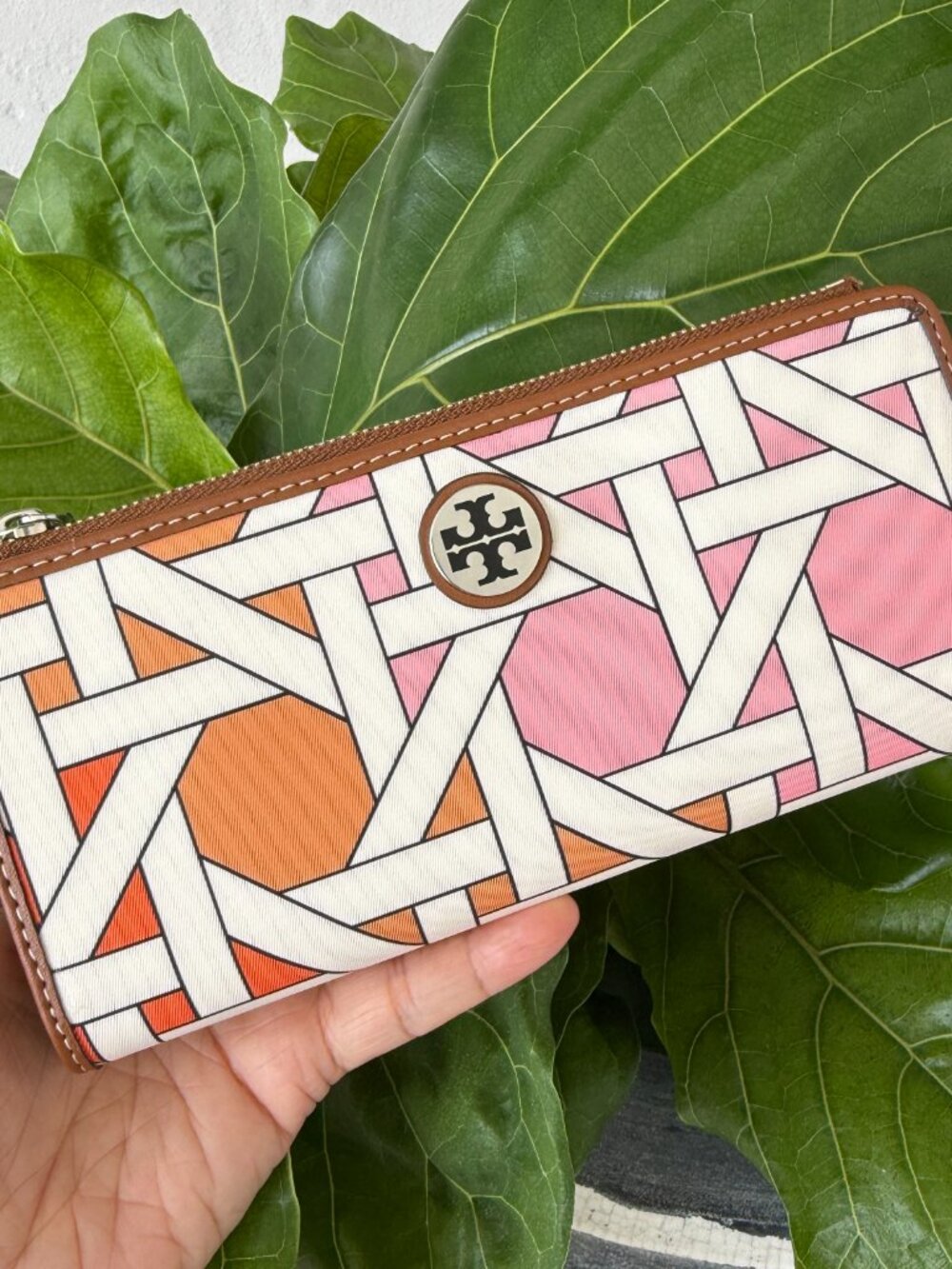Tory Burch Nylon Small Slim Envelope Wallet 175894 $190 New